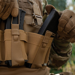 M-Tac передня панель для плитоноски Cuirass QRS на три магазина Coyote. Фото 14