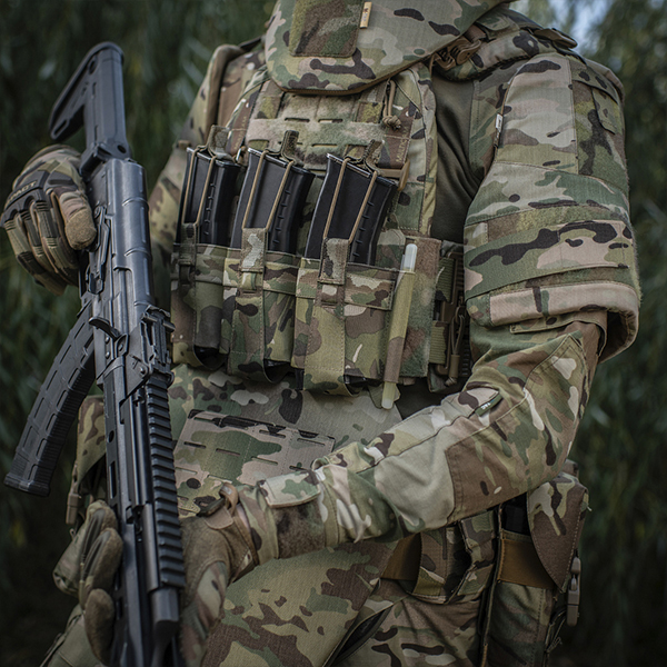 M-Tac передня панель для плитоноски Cuirass QRS на три магазина Multicam. Фото 8
