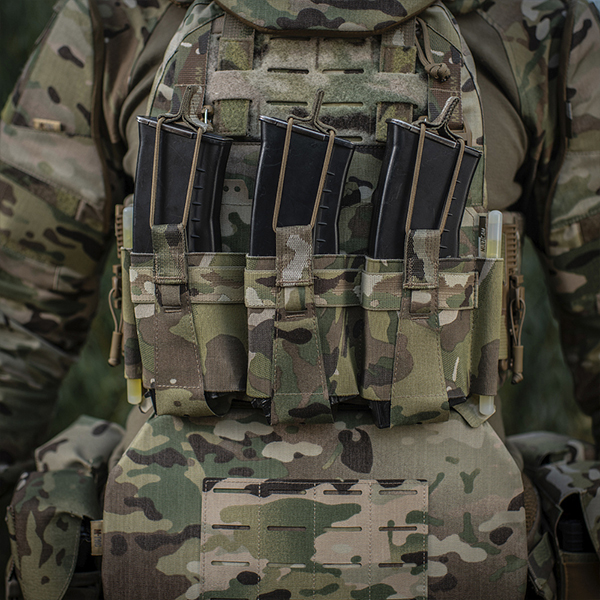 M-Tac передня панель для плитоноски Cuirass QRS на три магазина Multicam. Фото 9