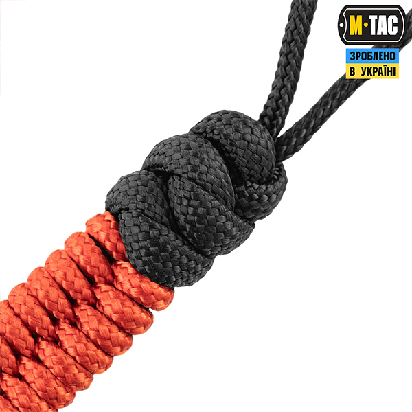 M-Tac темляк Fish&Cylindre Steel Black&Red. Фото 3