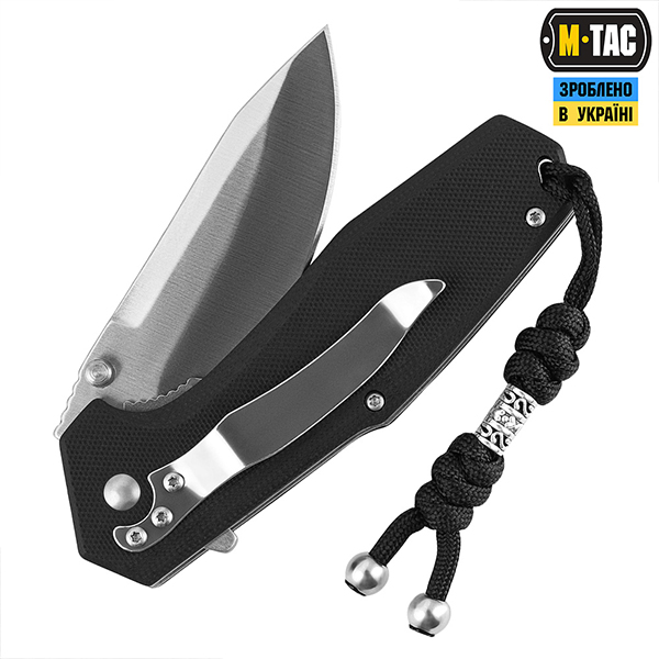 M-Tac темляк Zeus Black&Silver. Фото 2
