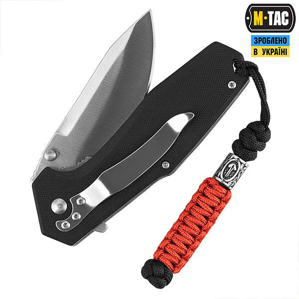 M-Tac темляк Teivaz rune Steel Black&Red. Фото 2