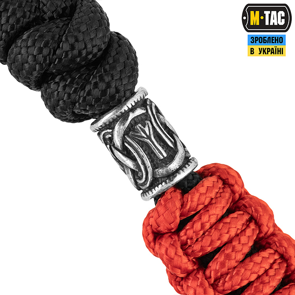 M-Tac темляк Loopy Snake Scandinavian Silver Black&Red. Фото 3