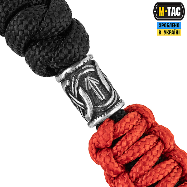 M-Tac темляк Loopy Snake Scandinavian Silver Black&Red. Фото 4