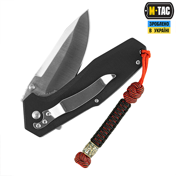 M-Tac темляк Scandinavian Mannaz Bronze Black&Red. Фото 2