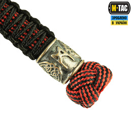 M-Tac темляк Scandinavian Mannaz Bronze Black&Red. Фото 4