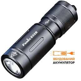Ліхтар ручний Fenix E02R чорний