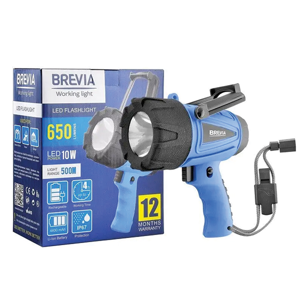 Brevia LED 500m 10W 650 Lm 4400mAh musb. Фото 2