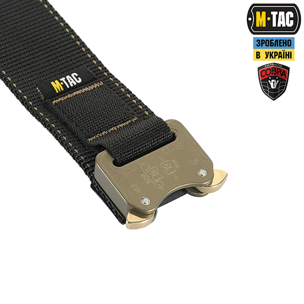 M-Tac ремінь Cobra Buckle Belt Black. Фото 3