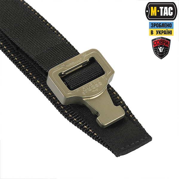 M-Tac ремінь Cobra Buckle Belt Black. Фото 4