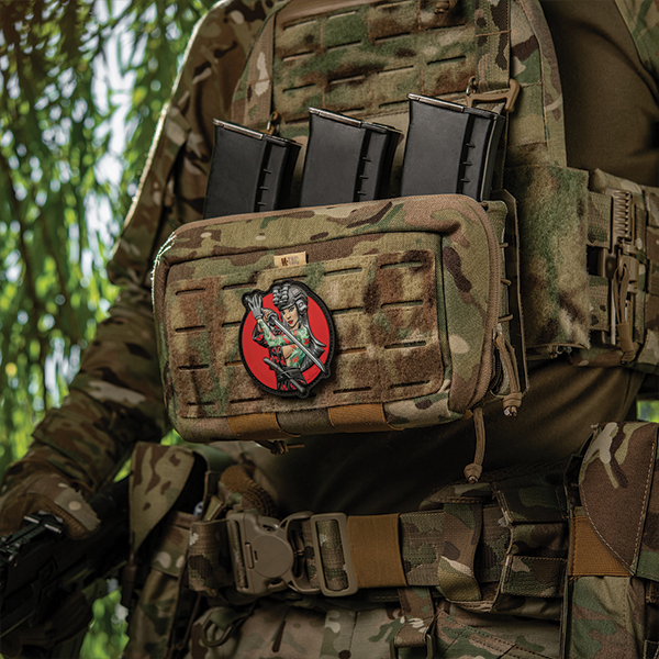 M-Tac нашивка Tactical girl №3 Водограй Бірюза PVC. Фото 4