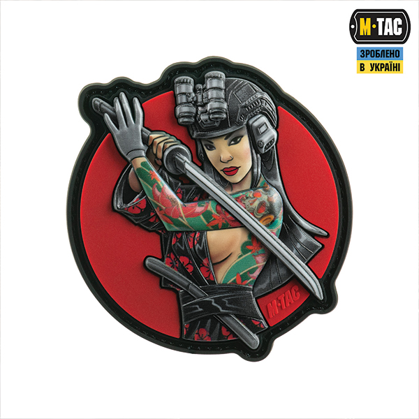M-Tac нашивка Tactical girl №3 Череп на плечі PVC