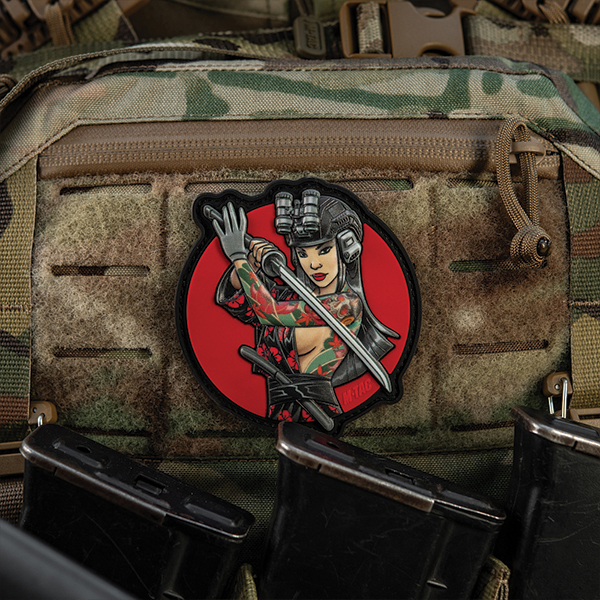 M-Tac нашивка Tactical girl №3 Череп на плечі PVC. Фото 2