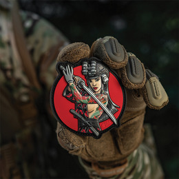 M-Tac нашивка Tactical girl №3 Череп на плечі PVC. Фото 5