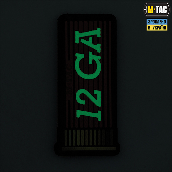 M-Tac нашивка 12GA Ammo Black/GID. Фото 2