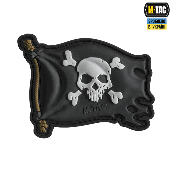 M-Tac нашивка Веселий Роджер PVC Black