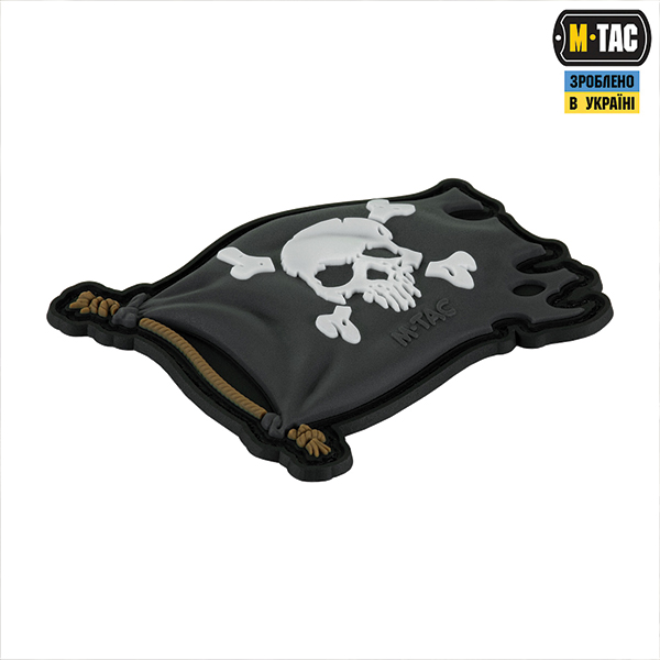 M-Tac нашивка Веселий Роджер PVC Black. Фото 2