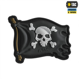 M-Tac нашивка Веселий Роджер PVC Black