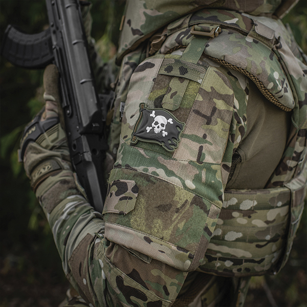 M-Tac нашивка Веселий Роджер PVC Olive/Black. Фото 4