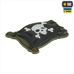 M-Tac нашивка Веселий Роджер PVC Olive/Black