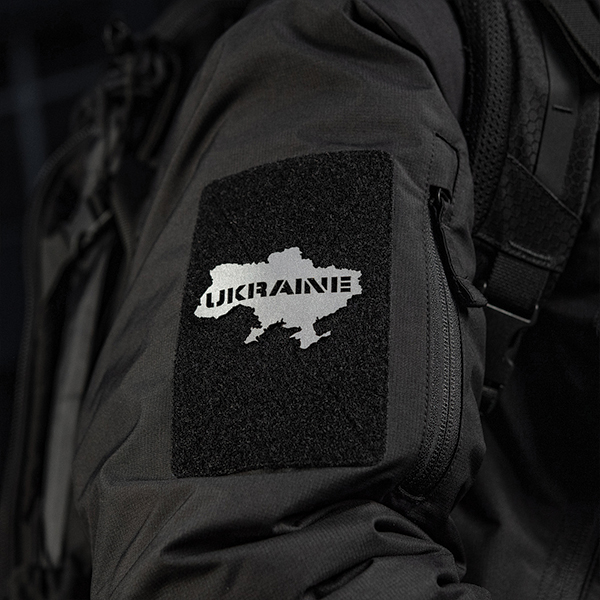 M-Tac нашивка Ukraine (контур) скрізна Laser Cut світловідбиваюча. Фото 2