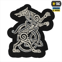 M-Tac нашивка Wolf (вишивка) Black