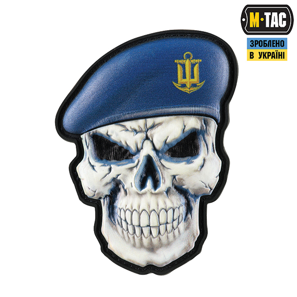M-Tac нашивка Череп у береті (загальний ВМС)