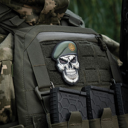 M-Tac нашивка Череп у береті (загальний Сухопутних військ)
