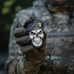 M-Tac нашивка Череп у береті (Танкові війська). Фото 4