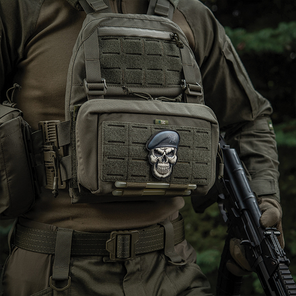 M-Tac нашивка Череп у береті (Гірська піхота). Фото 3