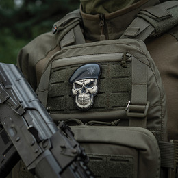 M-Tac нашивка Череп у береті (Гірська піхота)