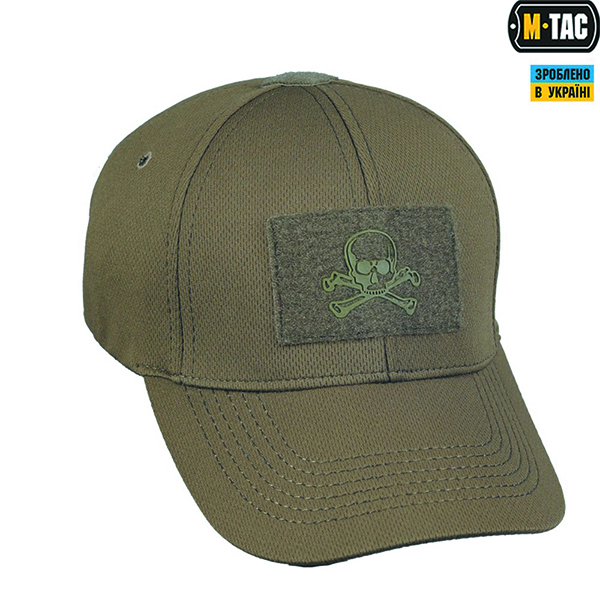 M-Tac бейсболка тактична Flex Pirate Skull Olive