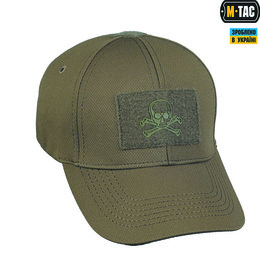 M-Tac бейсболка тактична Flex Pirate Skull Olive