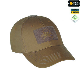M-Tac бейсболка тактична Flex ріп-стоп Pirate Skull Coyote Brown