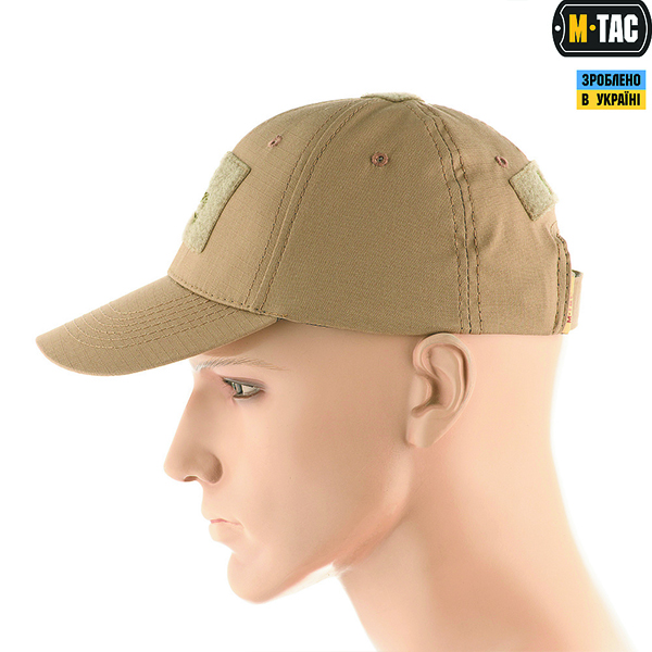 M-Tac бейсболка тактична Flex ріп-стоп Pirate Skull Khaki. Фото 3