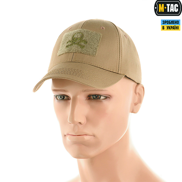 M-Tac бейсболка тактична Flex ріп-стоп Pirate Skull Khaki. Фото 5