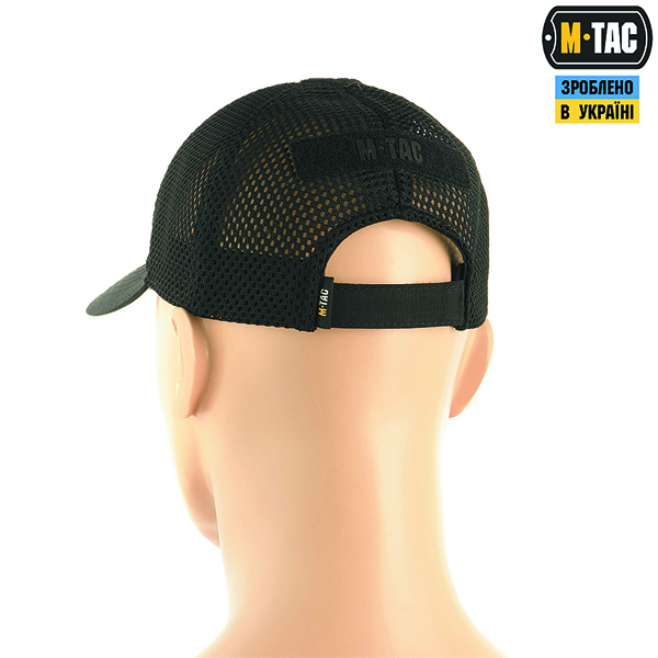 M-Tac бейсболка тактична з сіткою Elite Flex Black. Фото 3