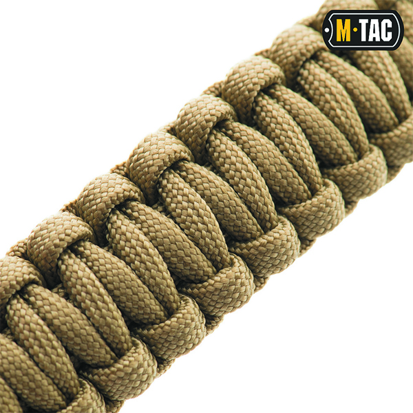 M-Tac браслет паракорд з висікачем іскор і свистком Tan. Фото 4