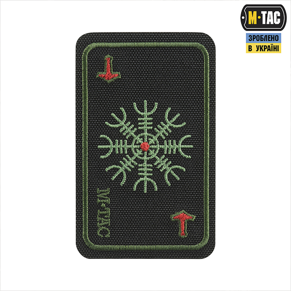 M-Tac нашивка карта Шолом Жаху (вишивка) Black/Olive
