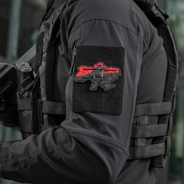 M-Tac нашивка Козацька Україна 3D PVC Red/Black. Фото 2