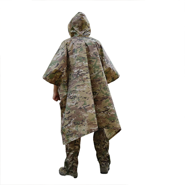 Пончо-дощовик із запаяними швами Waterproof Multicam. Фото 4