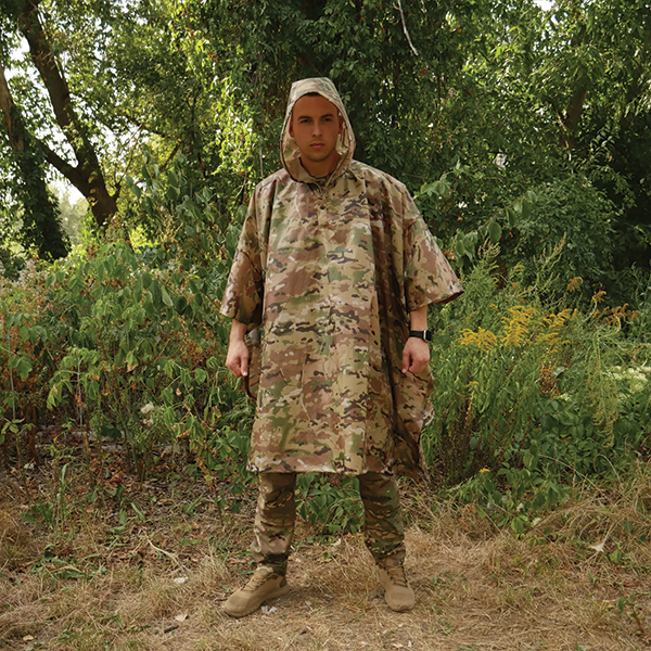 Пончо-дощовик із запаяними швами Waterproof Multicam. Фото 6