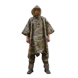Пончо-дощовик із запаяними швами Waterproof Multicam