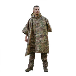 Пончо-дощовик із запаяними швами Waterproof Multicam. Фото 3
