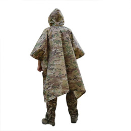 Пончо-дощовик із запаяними швами Waterproof Multicam. Фото 4