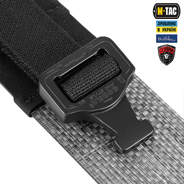 M-Tac ремінь Tiger Belt Cobra Buckle Black. Фото 4