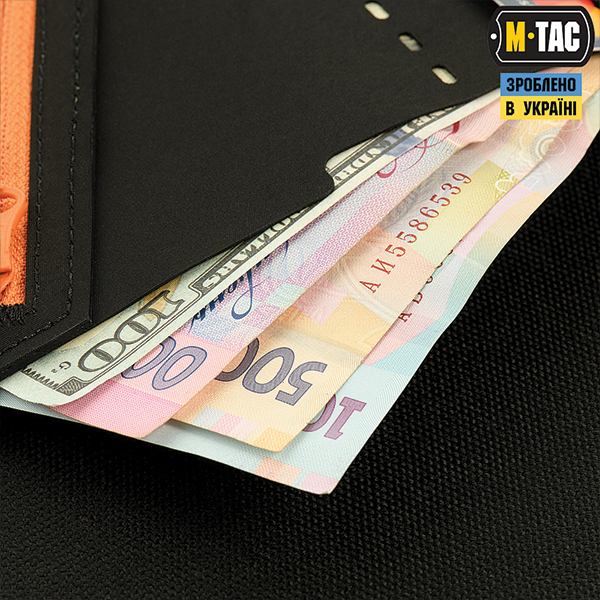 M-Tac гаманець Slim Elite Gen. II Black/Orange. Фото 8