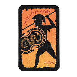M-Tac нашивка Molon Labe (50х80 мм) Black