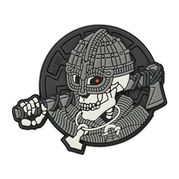 M-Tac нашивка Undead Viking 3D PVC Grey