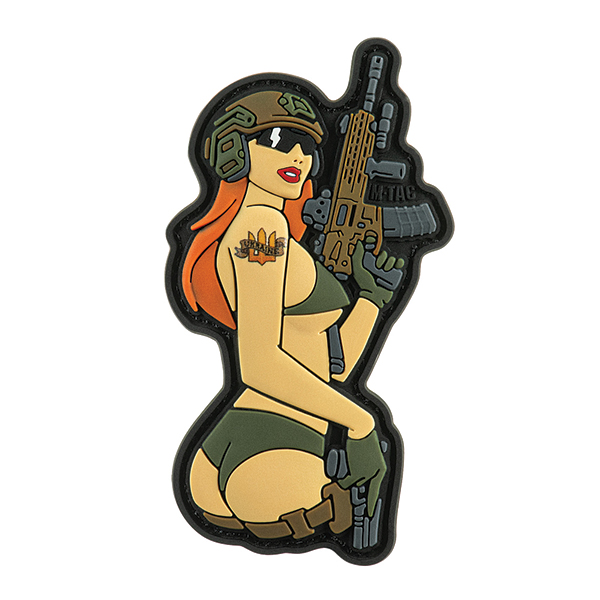 M-Tac нашивка Tactical girl №4 PVC Руда